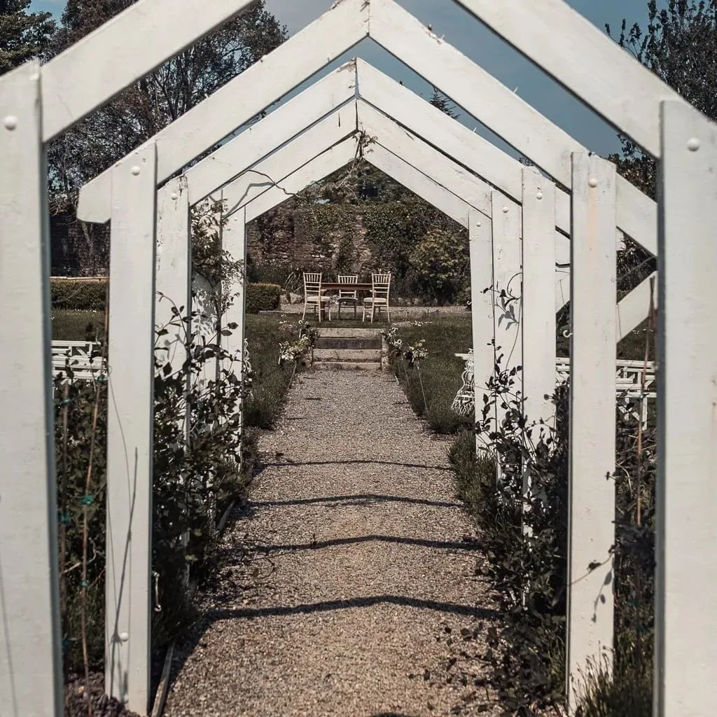 outdoor wedding at horetown house