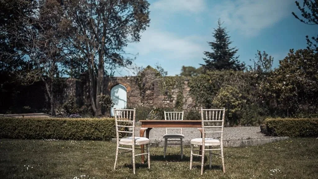 civil ceremony outdoors at horetown house wexford