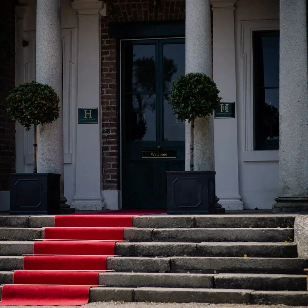 The Georgian front door of Horetown House, Foulksmills, Co. Wexford